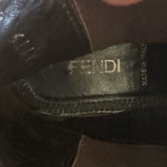 Fendi Elegant brown Leather‎ Ankle Boots 41 - Picture 8 of 9